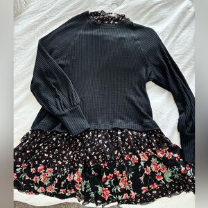 Free People floral tunic